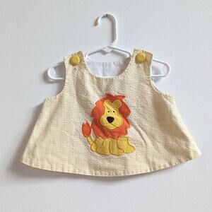 Jacob's Ladder Tank Top Baby Girls Sz 12m Yellow Lion Boutique